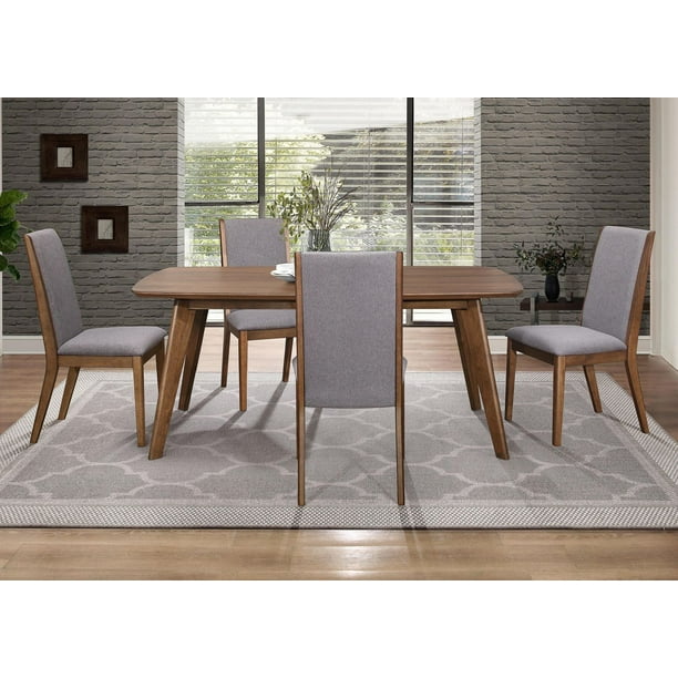Topline Home Furnishings Brown British Midcentury Table