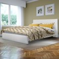 thumbnail image 2 of CorLiving Fairfield White Bonded Leather Queen Bed, 2 of 4