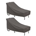thumbnail image 1 of Classic Accessories Ravenna Water-Resistant 86 Inch Patio Chaise Lounge Chair Cover, 2-Pack, 1 of 4
