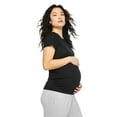 thumbnail image 3 of Paisley Sky Maternity Short Sleeve Crew Neck Tee, 3 of 6