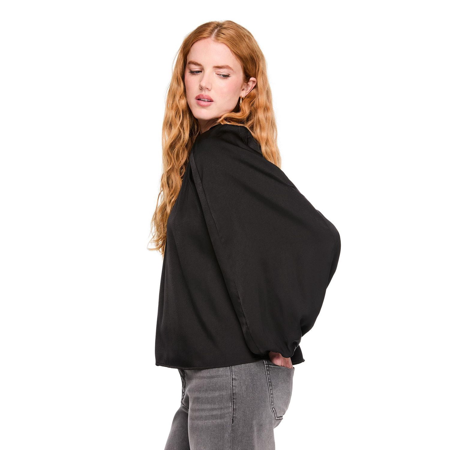 George Women's Satin Tie Blouse