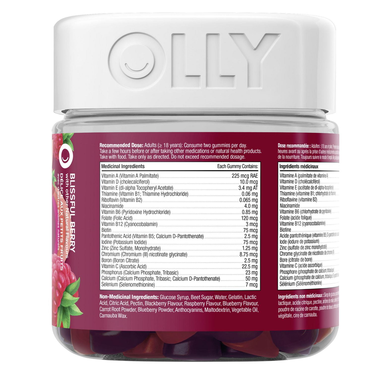 Olly Blissful Berry Women's Multi Vitamin, 45 day supply Vitamin