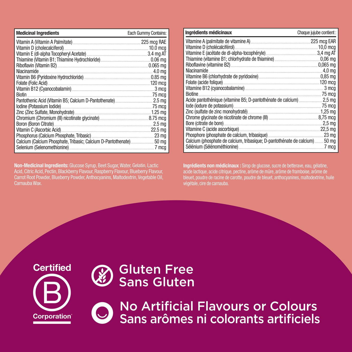 Olly Blissful Berry Women's Multi Vitamin, 45 day supply Vitamin