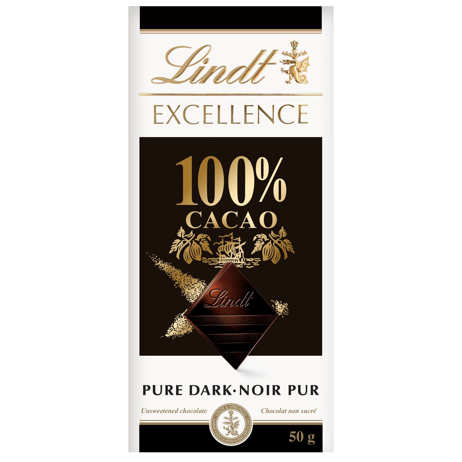 Lindt Excellence 100 Cocoa 100g Bar Walmart Canada