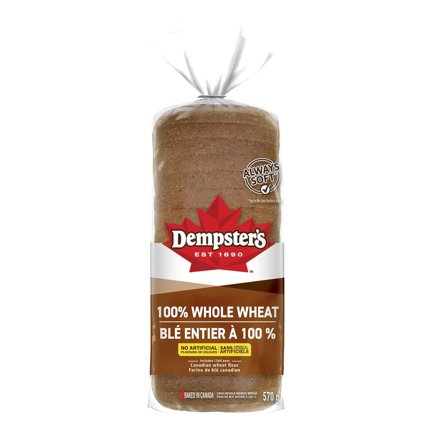 Pain à 100 % de blé entier de Dempster’s® 570 g