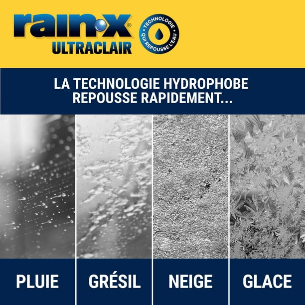 Lave-glace Moustiques et goudron Rain-XMD UltraClair 0 °C - Recochem