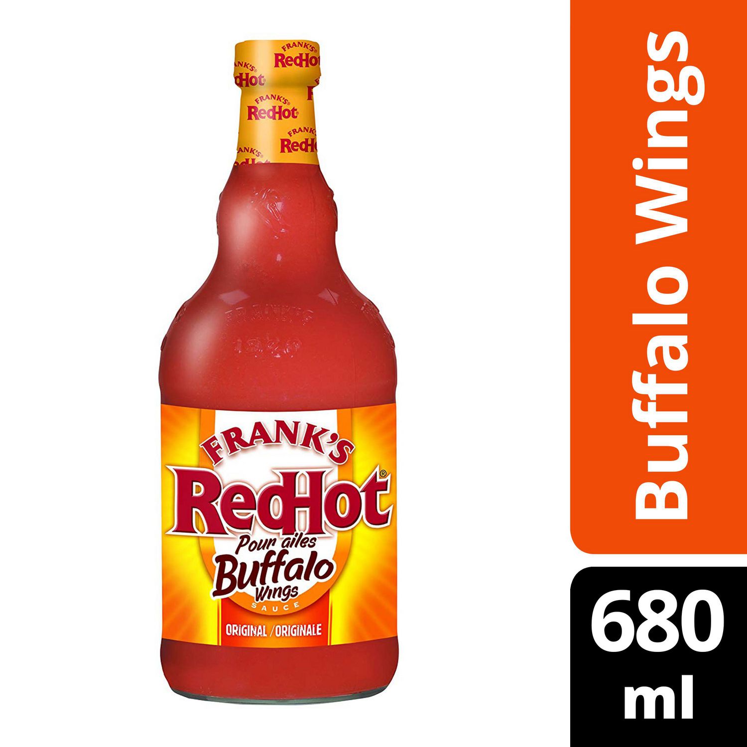 Frank's RedHot, Hot Sauce, Buffalo Wings Sauce, 680ml. 