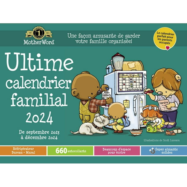 2024 Motherword French Large Calendar, Wall Calendar Walmart.ca