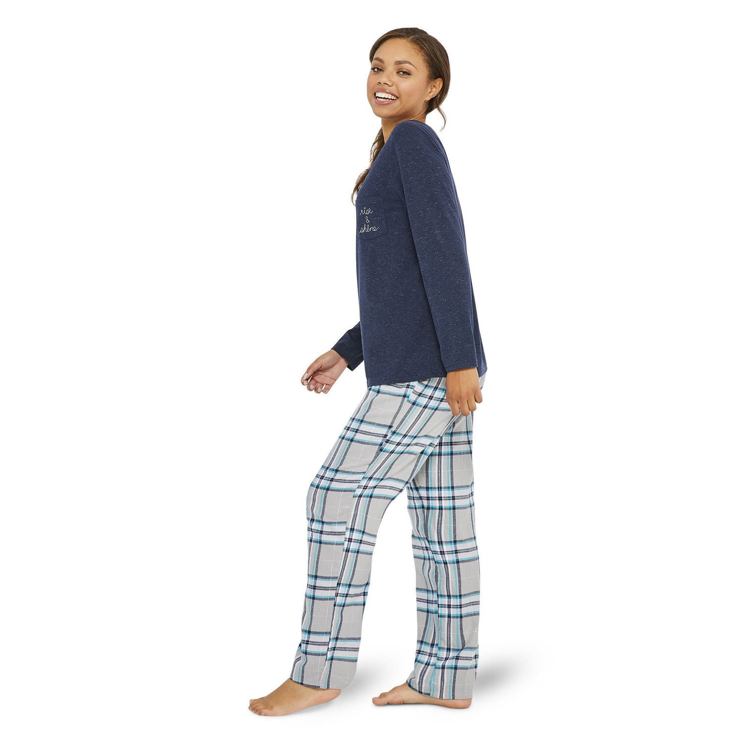 Lands' End Women's Print Flannel Pajama Pants - Xx Small - Evening