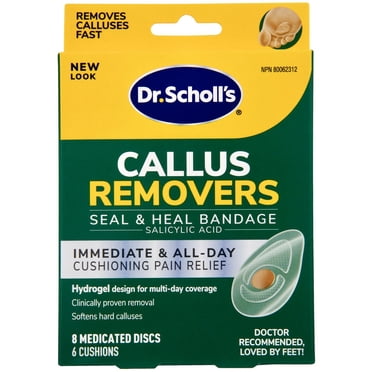 Dr. Scholl's Enlève-callosités avec la Technologie DURAGELTM, 8 disques médicamenteux