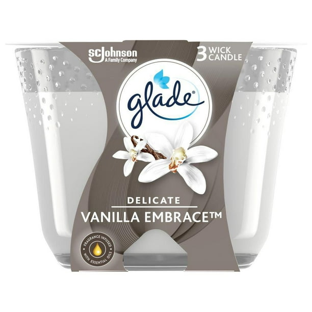 Glade® Chandelle parfumée, Fine Caresse de vanille 1 pièce