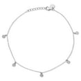 thumbnail image 1 of QUINTESSENTIAL STERLING SILVER 9 + 1" ANKLET WITH DC DROPS, 1 of 3