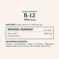 thumbnail image 2 of NATURE'S BOUNTY Vitamin B-12, Ultra Strength 5000 mcg, Helps Energy Metabolism, Helps Form Red Blood Cells, Aids Immune System, Prevents Vitamin B-12 Deficiency, Cherry-Flavoured Tablets 45.0 count, 2 of 2