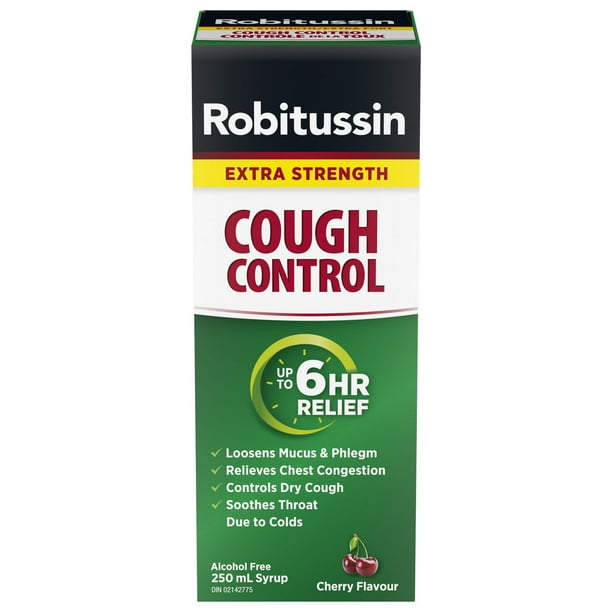 Robitussin Extra Strength Cough Control Liquid 250 ml, 250 ml - Walmart.ca