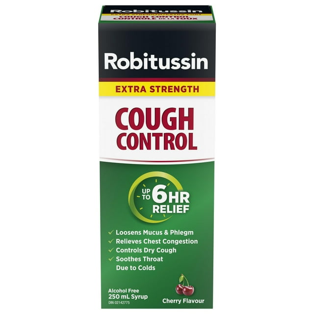 Robitussin Contrôle de la Toux Extra Fort Liquide 250 ml