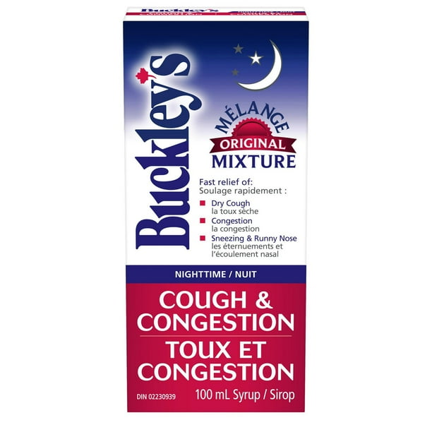 Buckley's Nighttime Cough and Congestion Syrup, 100 mL, 100 mL Walmart.ca