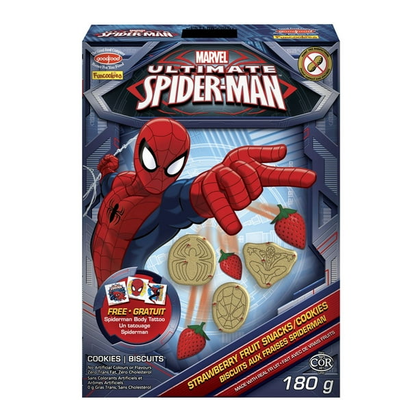 Funcookies Biscuits Ultimate Spiderman de Marvel Biscuits Spiderman
