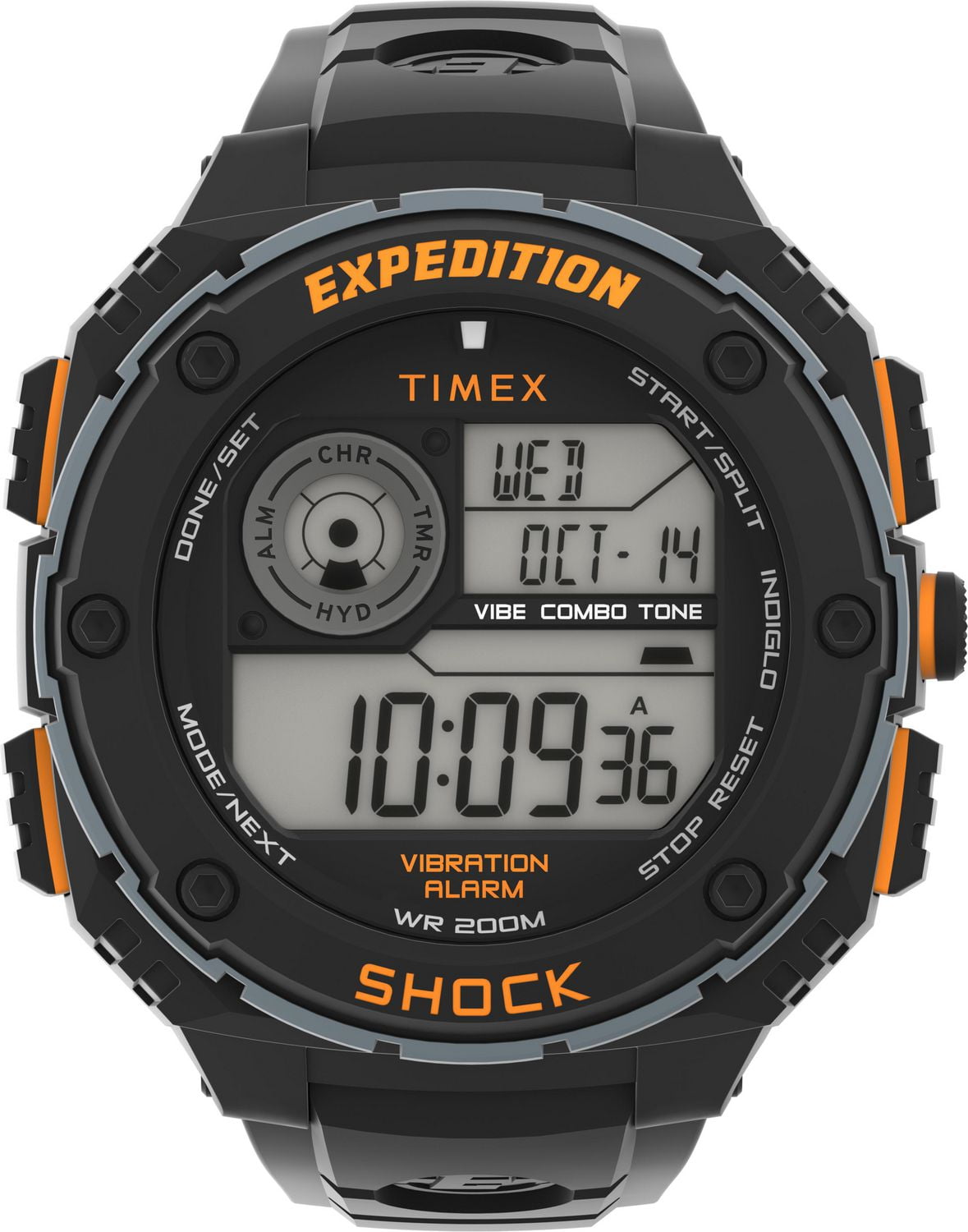 Timex men's expedition digital discount shock cat resin strap watch