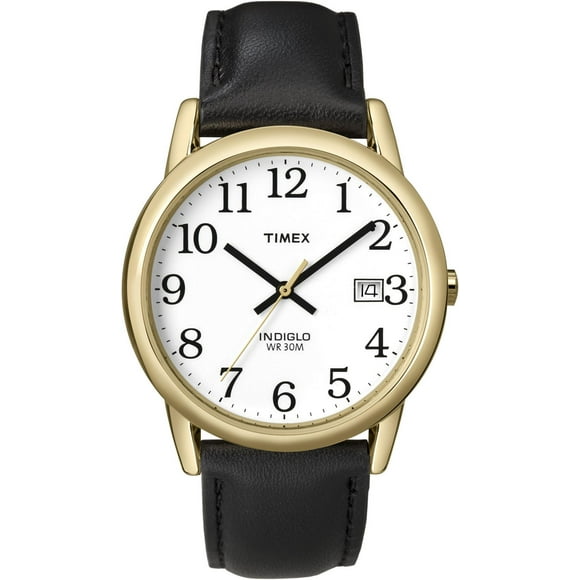 Timex® Easy Reader® Leather Strap Watch