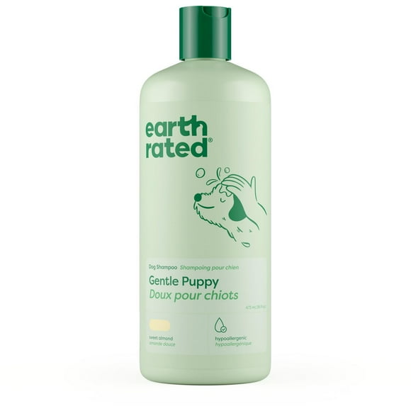 Earth Rated Gentle Puppy Shampoo, Gentle and Hypoallergenic, Sweet Almond Scent, 1 x 473 mL Puppy Shampoo