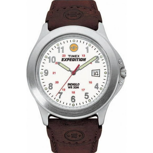Timex® Expedition® Metal Field Leather Strap Watch