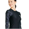 thumbnail image 2 of Reebok Long Sleeve Zip Up Rashguard, 2 of 6