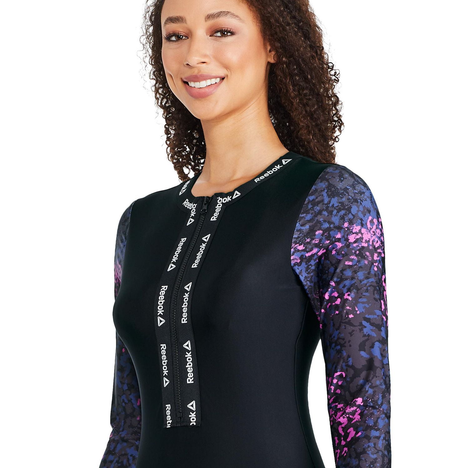 Reebok Long Sleeve Zip Up One Piece