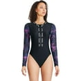 thumbnail image 1 of Reebok Long Sleeve Zip Up One Piece, 1 of 6