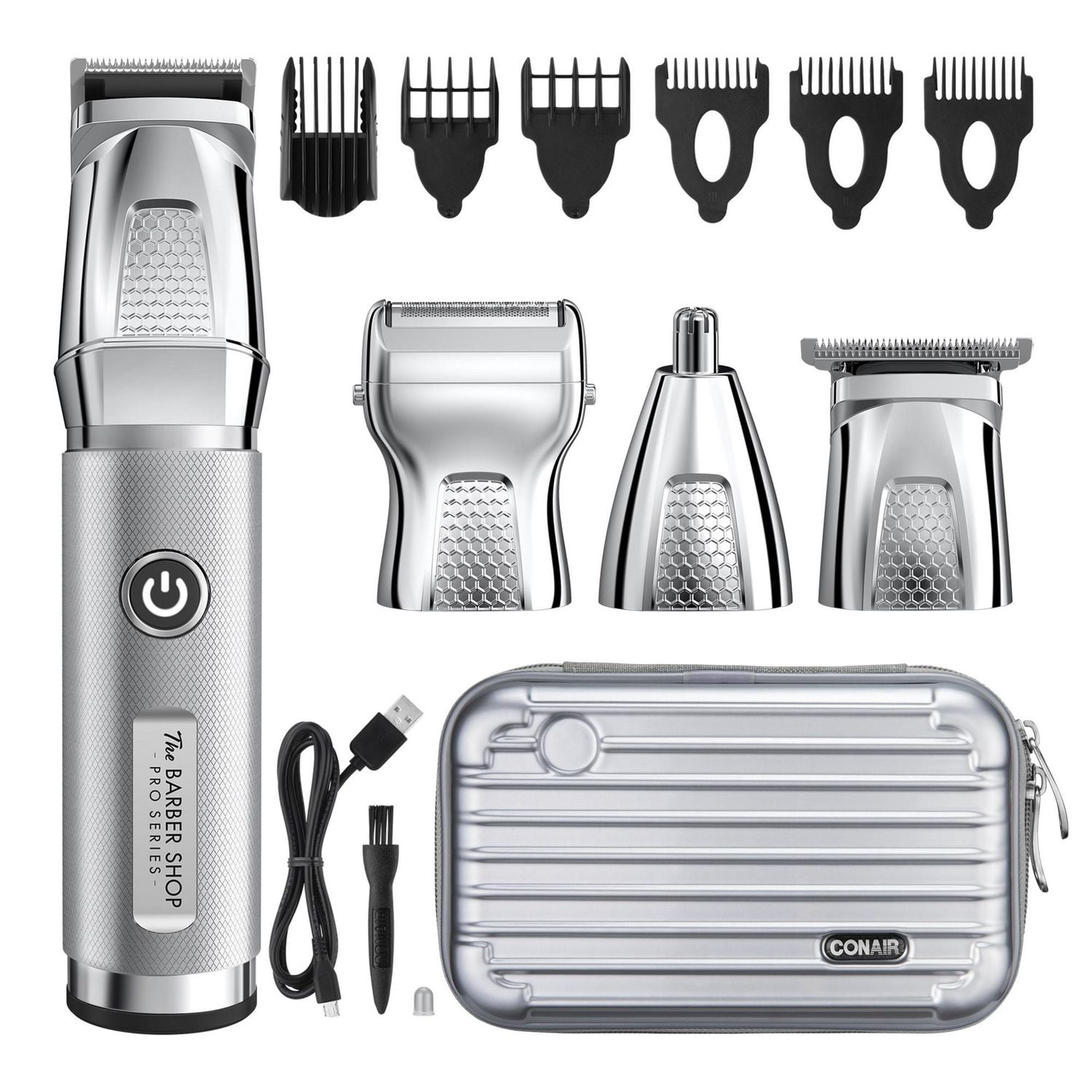 The Barber Shop Pro Metal Series Lithium-Ion Multi-Head Trimmer