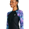 thumbnail image 2 of Reebok Long Sleeve Zip Up Rashguard, 2 of 6