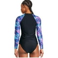 thumbnail image 3 of Reebok Long Sleeve Zip Up Rashguard, 3 of 6