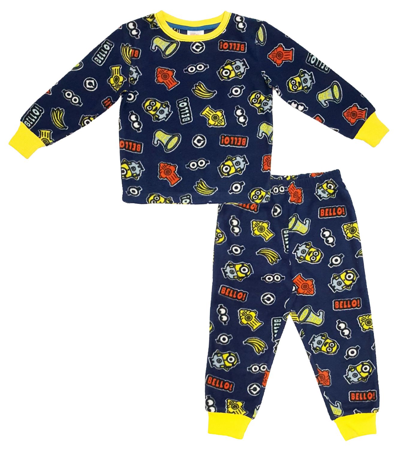 les minions Pyjama Court Enfant garçon Bleu et Rouge de 3 à 8ans