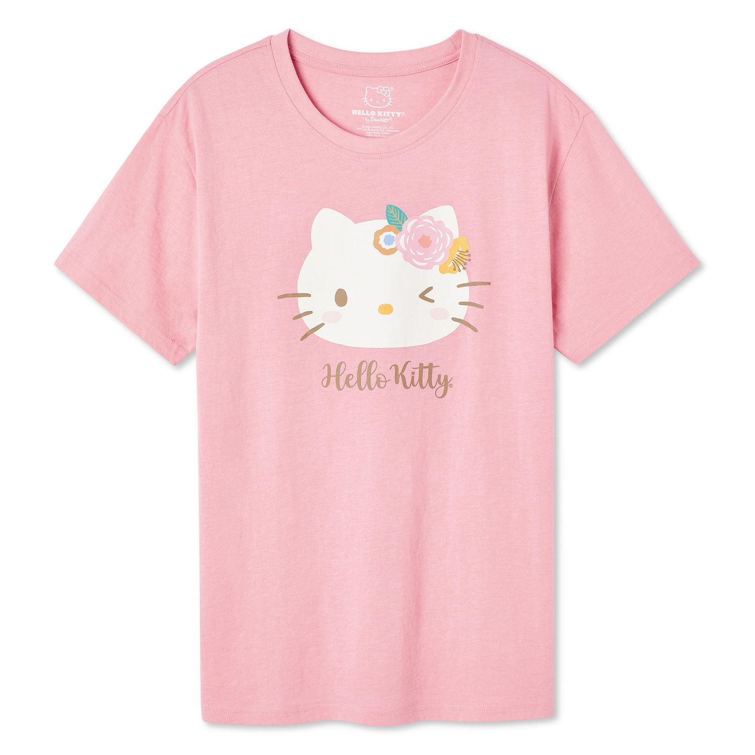 T-shirt avec imprimé graphique Hello Kitty pour femmes