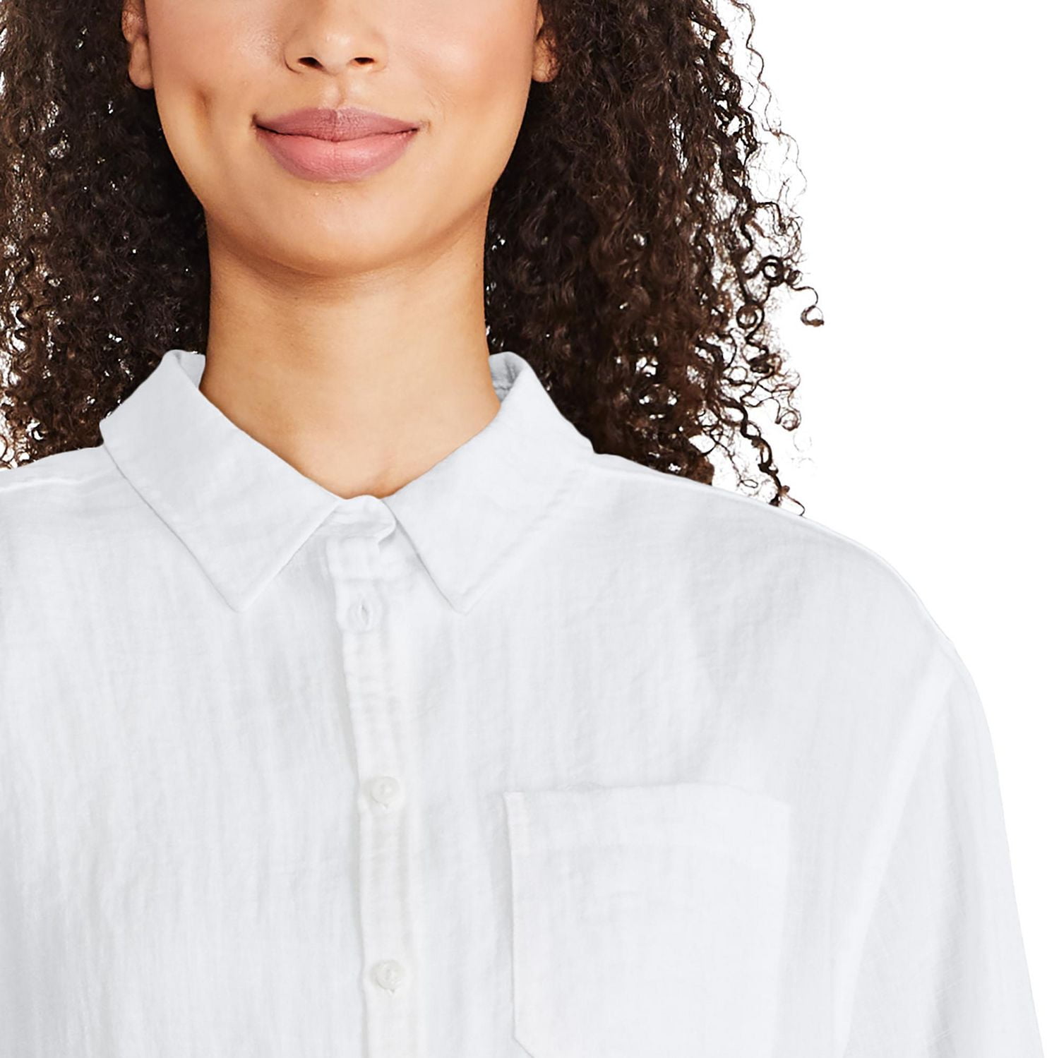 Chemise surdimensionnée écourtée George pour femmes
