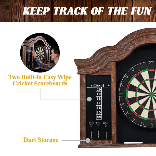 Dublin Bristle Dartboard Cabinet Set