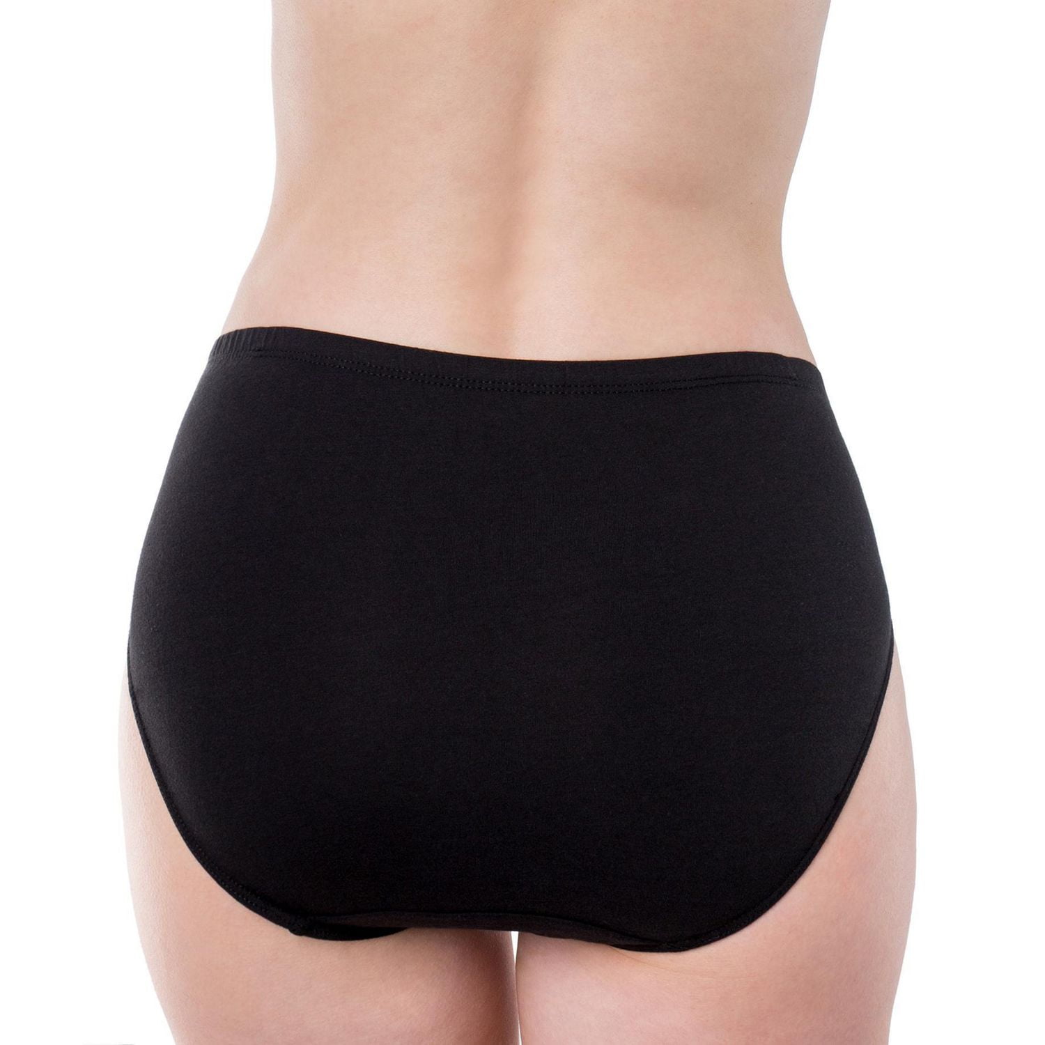 Elita Essentials Women's Cotton Stretch Full High Cut Brief Underwear