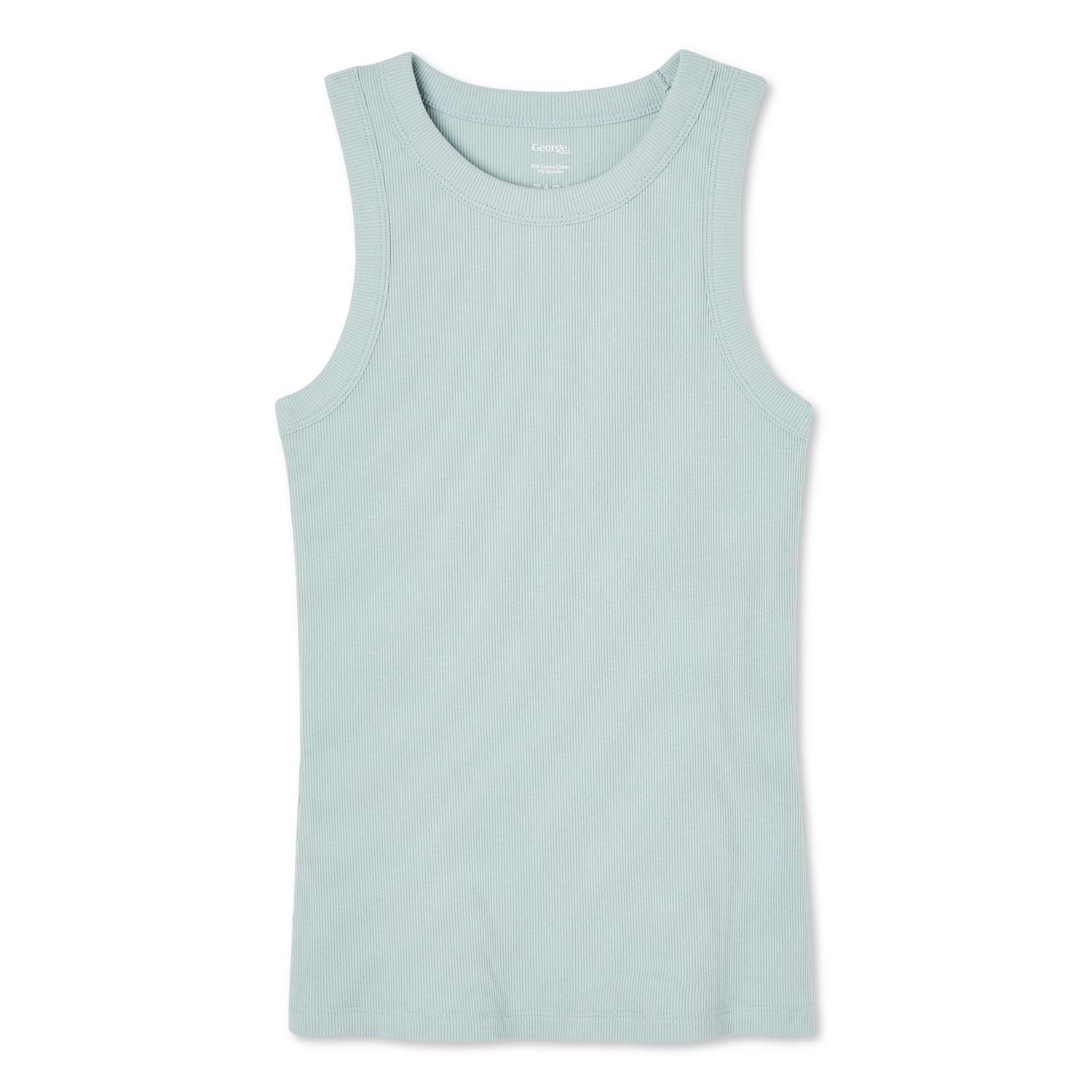 George Women's High Neckline Rib Tank