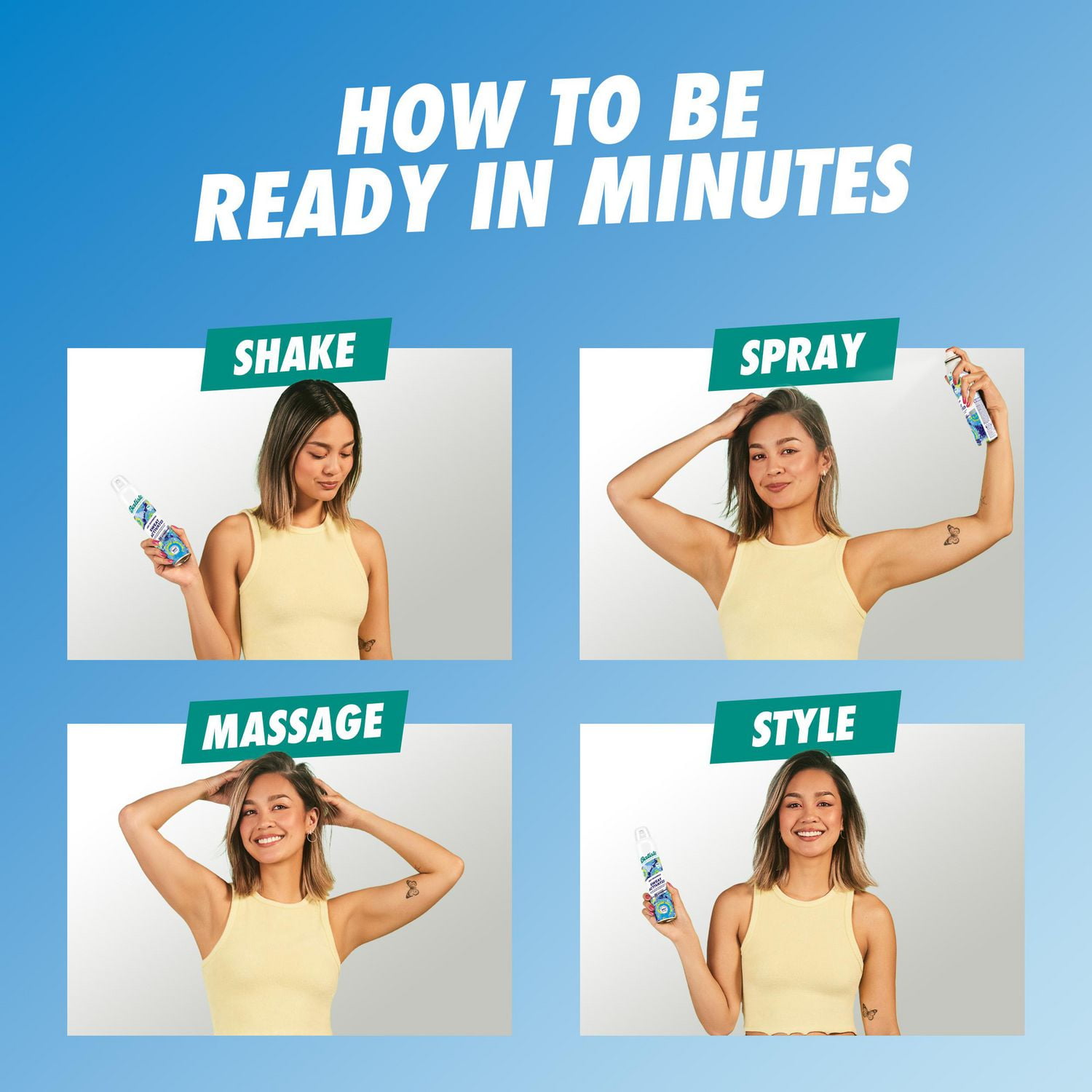 Batiste Sensitive Scalp Unscented Dry Shampoo  200ml, This lightweight formula is developed and suitable for sensitive scalp