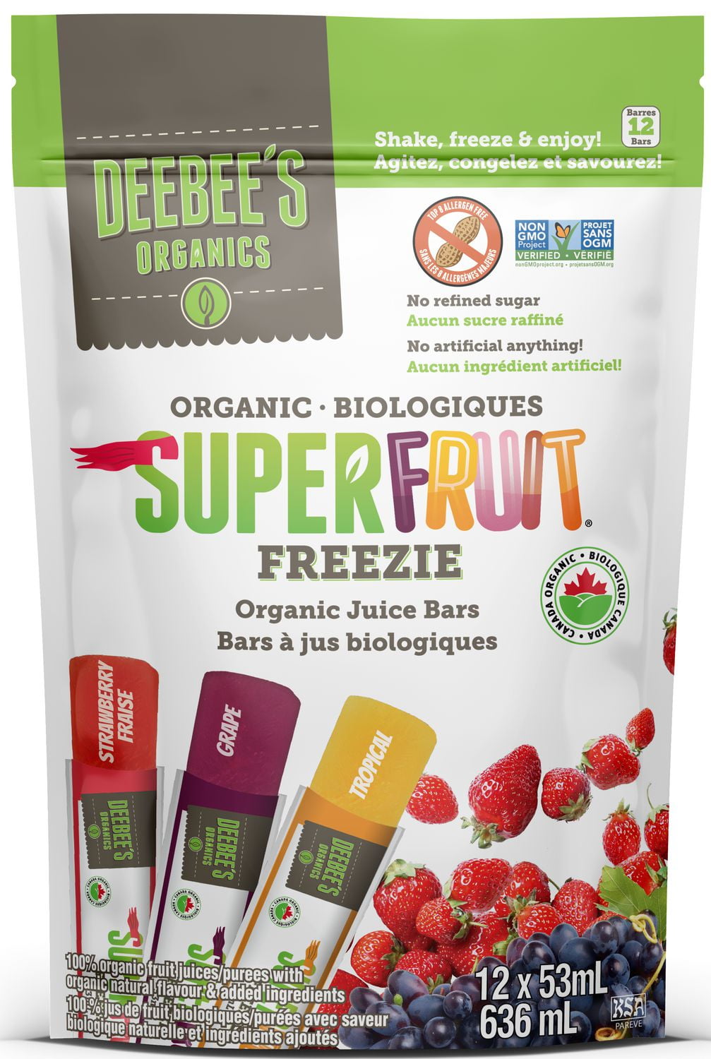 Deebee's Organic Superfruit Freeze Walmart Canada