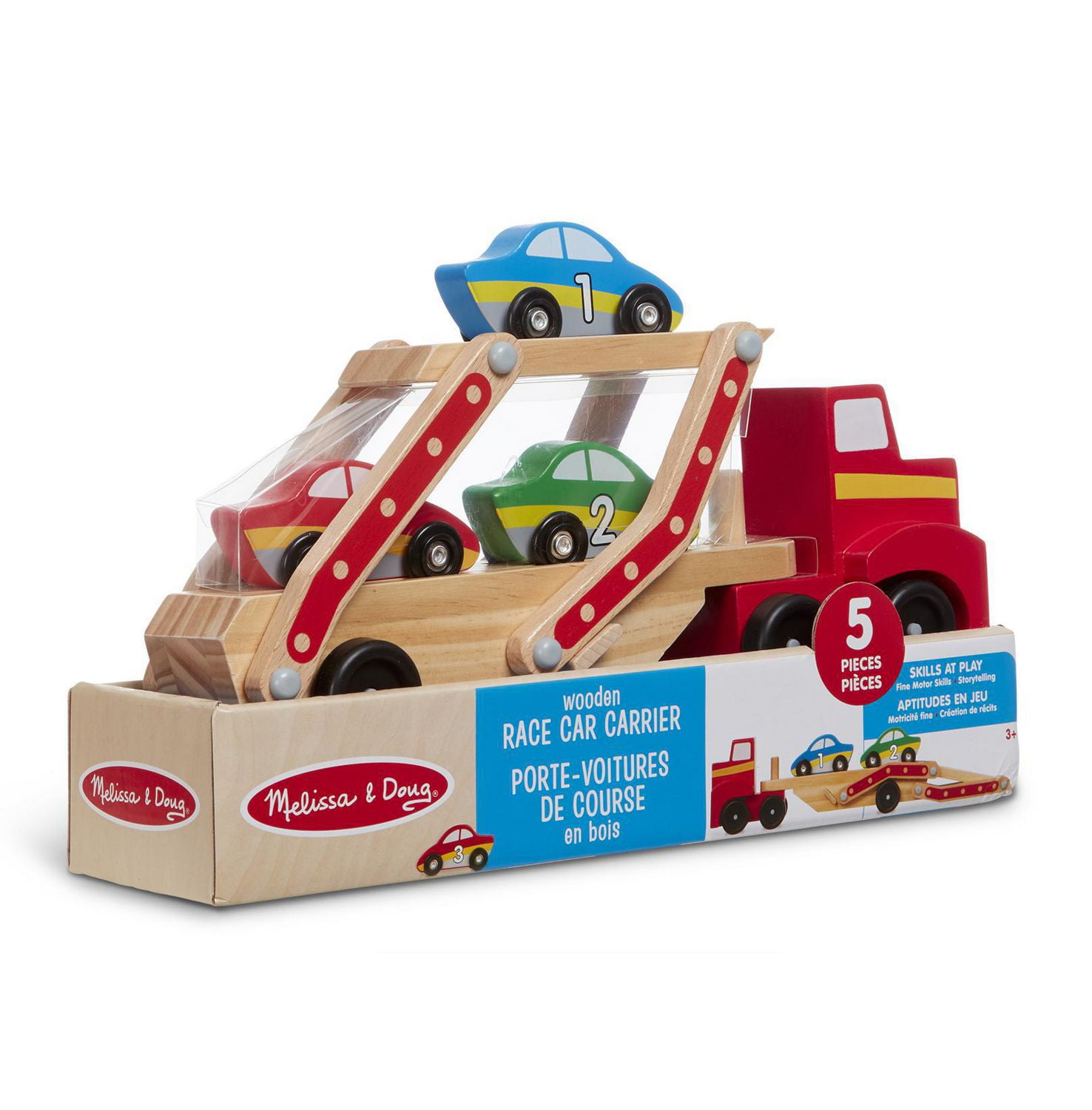 melissa and doug jumbo race car carrier