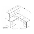 thumbnail image 4 of Bestar Embassy Poste de travail en L avec deux caissons assemblés, 4 of 4