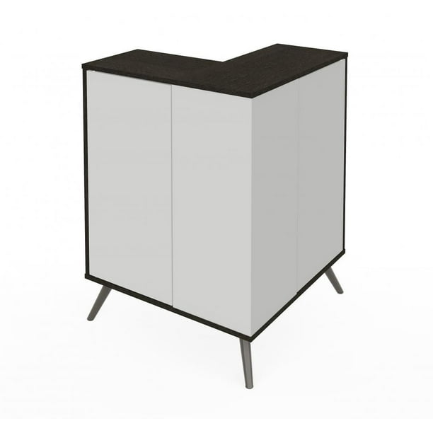 Bestar Small Space Krom Outer Corner Storage Unit Walmart.ca