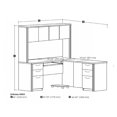 thumbnail image 4 of Bestar Embassy 66" L-shaped desk, 4 of 4
