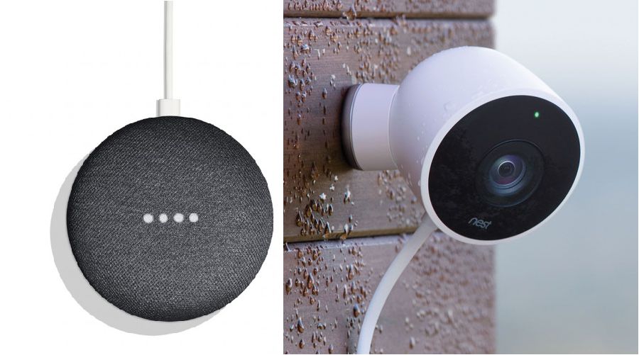 Google Nest Cam Outdoor Security Camera. + Google Home Mini Walmart