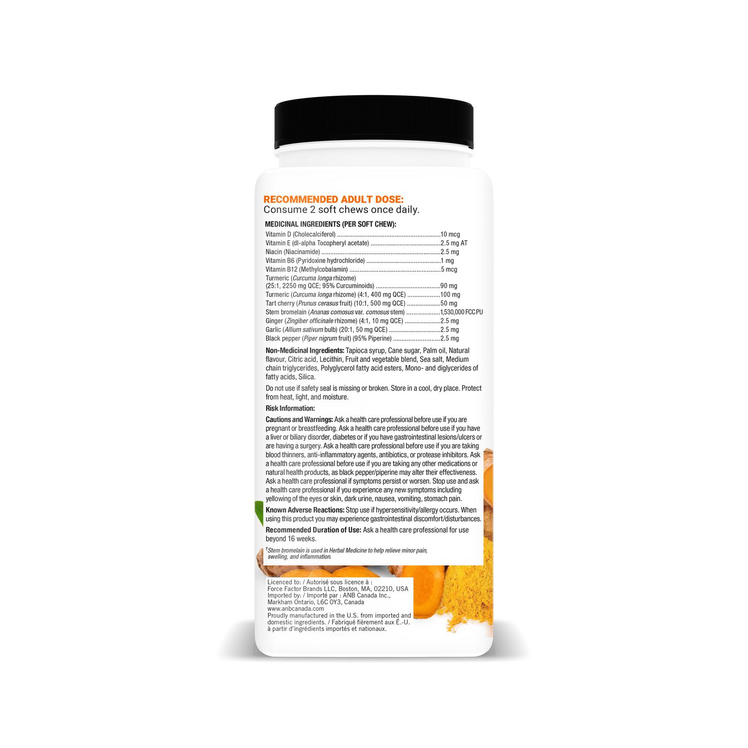 Force Factor Turmeric Soft Chews 60ct - Walmart.ca