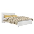 thumbnail image 1 of CorLiving Fairfield White Bonded Leather Queen Bed, 1 of 4