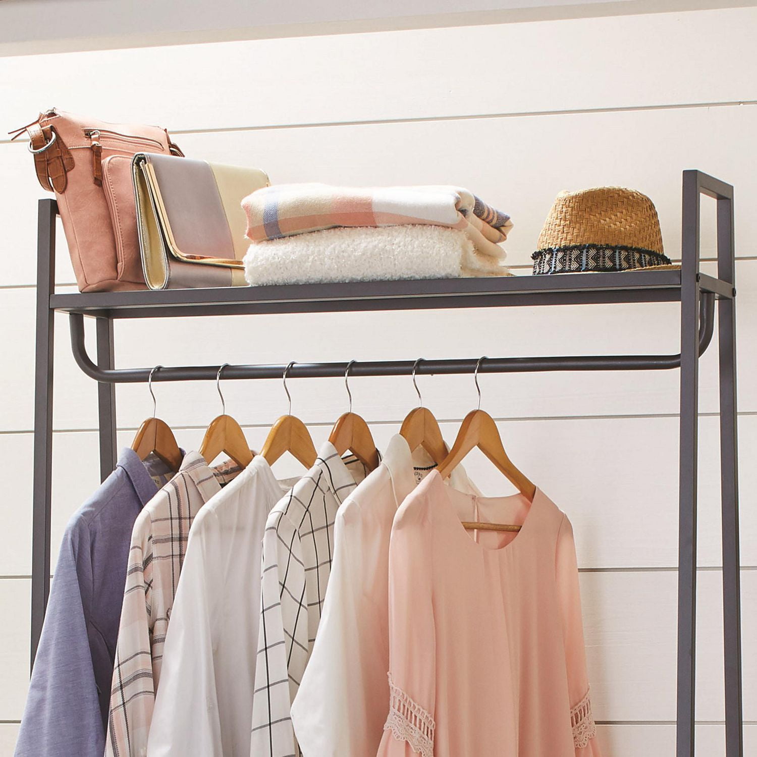 Freestanding Garment Rack Display Stand Clothing Hanger