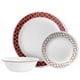 Ensemble de vaisselle Corelle® Crimson Treillis 12 pièces – image 1 sur 2
