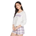 thumbnail image 2 of No Boundaries Women's Scoop Neckline Sleep Tee, 2 of 6