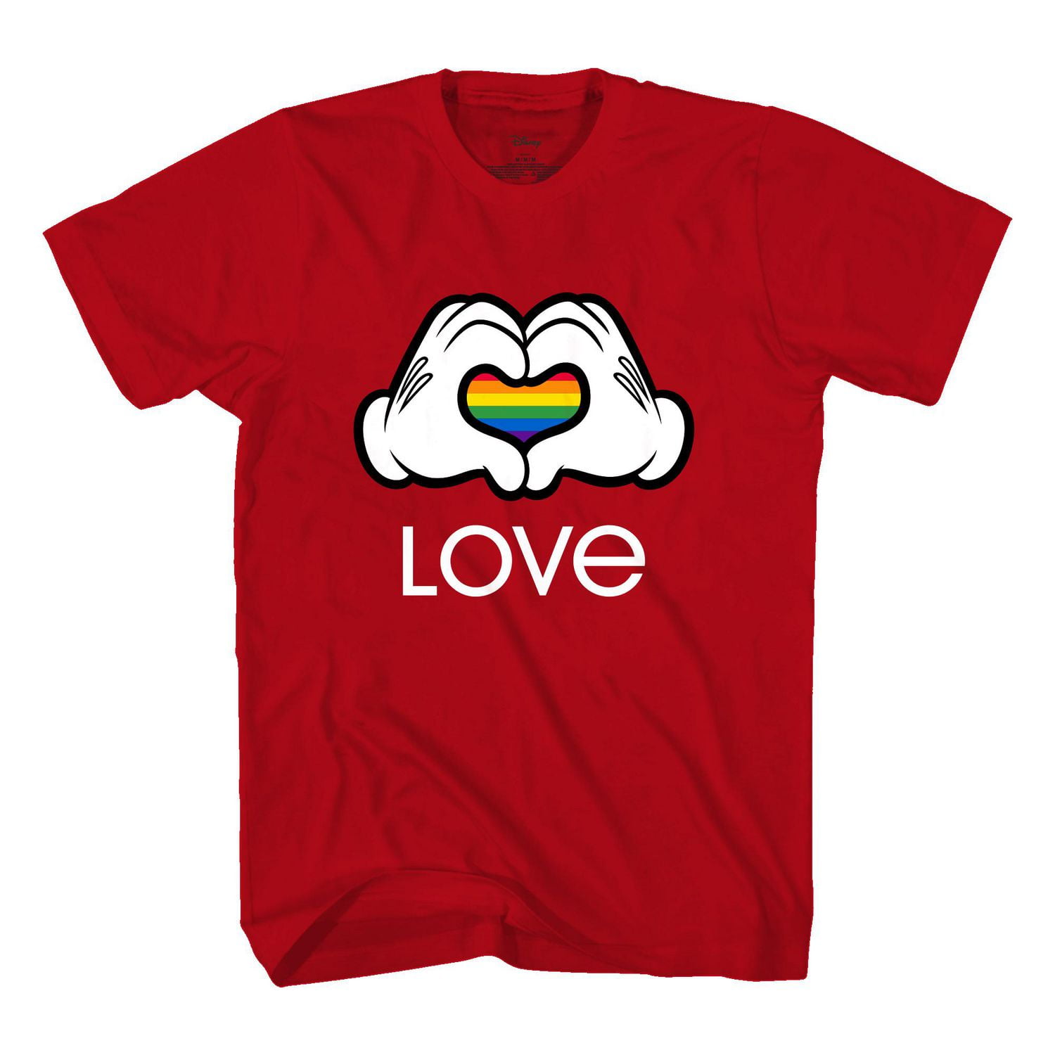 Men's Disney Rainbow Love Short Sleeve T-Shirt